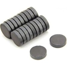 Dünya Magnet 100 Adet 15X3 Yuvarlak Ferrit Mıknatıs, Çok Amaçlı Süsleme Mıknatısı