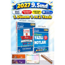 Tonguç Akademi 9. Sınıf 1. Dönem Yazılı Notları - 1. Dönem Yazılı Denemeleri Set - Süper Ikili 2 Kitap - 1. ve 2. Yazılı