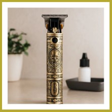 Bezos Komple Metal Saç Sakal Traş Makinesi USB Şarjlı T-Bıçak Bcks