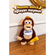 DMR Accessoire Muzunu Elinden Alınca Ağlayan Maymun 35 cm Komik Hediyelik Oyuncak Renk Karışık Gönderilir ( Lütfen Videoyu Izleyin ! )
