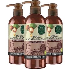 Doğal Macadamia Yağlı El ve Vücut Losyonu 250 ml x 3