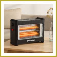 Bezos Elektrikli Şömine Isıtıcı Soba 1800W Bcks