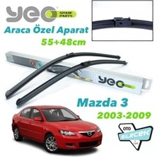 Mazda 3 2003-2009 ile Uyumlu Silecek Takımı