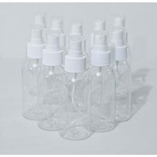 5 Adet 100 ml Sert Plastik Pet Boş Şişe, Sprey Başlıklı