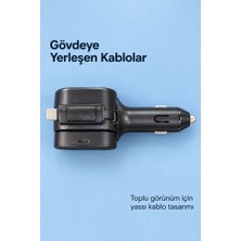 Aydogan's Uzayabilen Yassı Kablolu Çakmaklık Şarj Cihazı Type C ve Lightning