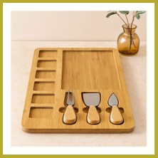 Bezos Mdf 6+1 Bölmeli Kahvaltı Peynir Sunum Panosu 30X39.5 cm Bcks