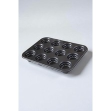 Metal Kek Kalıbı Muffin 12'li Kapsül Kek 4751