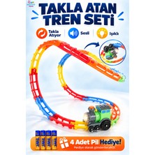 Brother Toys Taklacı Tren Sesli Işıklı Pilli Takla Atan Tren 17 Parça
