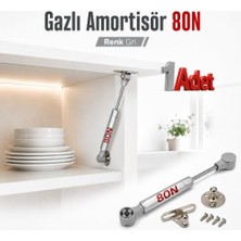 Dolap Kapak Amortisörü 80N Gri 20 cm Gazlı Piston Kapak Hidroliği Mutfak Dolabı Pistonu 1 Adet
