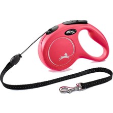 Hilera Flexi New Classic Medium 5 M Ip Otomatik Köpek Gezdirme Tasması Kırmızı
