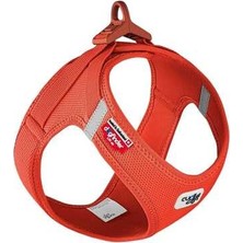 Hilera Curli Vest Harness Clasp Air-Mesh Köpek Göğüs Tasması S Turuncu