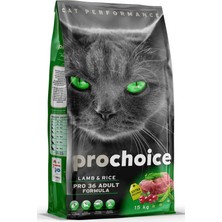 Hilera Prochoice Pro 36 Kuzu Eti ve Pirinçli Yetişkin Kedi Maması 15KG