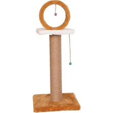 Hilera Çemberli Tablalı Kedi Tırmalama Kahverengi 78CM