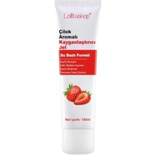 Çilekli Su Bazlı Ekstra Kayganlaştırıcı Jel 100 ml Yenilebilir Çilek Hazzı Aromalı Jel