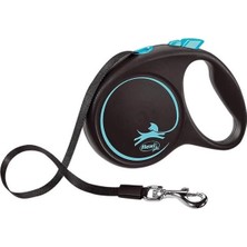 Hilera Flexi Black Design Large 5m Şerit Otomatik Köpek Gezdirme Tasması Mavi