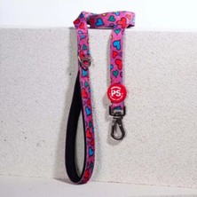 Hilera Pawstar Kalp Desenli Gezdirme Kayışı 2*120 cm