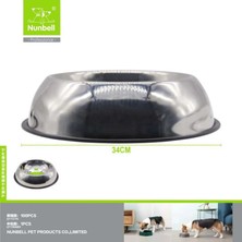 Hilera Nunbell Çelik Mama Kabı Oval 34 cm 400-8192