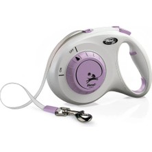 Hilera Flexi Select Lila Şerit Tasma 7 M