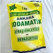 Ankara Sodamatik 1 kg Kireç Önleyici ve Beyazlatıcı (Tüller-Beyazlar-Renkliler)Toz Deterjan Derinlemesine Temizlik Sağlar