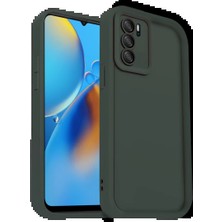 Techroid Oppo A16 Kılıf Viera Silikon - Koyu Yeşil