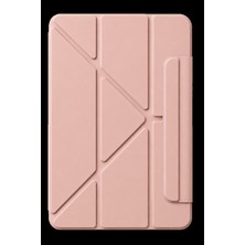 Techroid Apple iPad 2025 10.9 10.nesil (A16) Edz Manyetik Standlı Tablet Kılıfı - Rose Gold