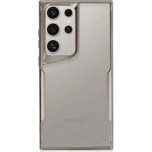 Techroid Samsung Galaxy S25 Ultra Kılıf Boyi Silikon Kapak - Titan Gri
