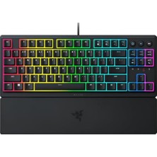 Ornata V3 Tenkeyless, Kompakt Düşük Profil Oyun Klavyesi, Meka-Membran Anahtarlar, Özel Medya Tuşları, Manyetik Yumuşak Dokunuşlu Bilek Desteği, Tr Düzeni, Siyah