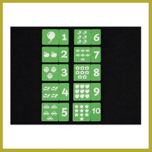 Bezos 3D Baskı Sayma ve Eşleştirme Puzzle Kartları - 1den 10A Rakam ve Nesne Sayma Seti, Erken Matematik Öğretim Materyali Bcks