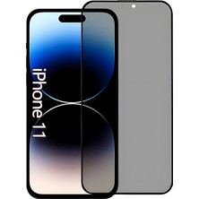 HONTINGA iPhone 11 Uyumlu Hayalet Ekran Koruyucu 9h Yüksek Netlik Seramik Kırılmaz Tam Kaplayan Gizlilik Ekran