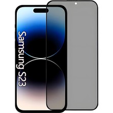 HONTINGA Samsung Galaxy S23 Uyumlu Hayalet Ekran Koruyucu 9h Yüksek Netlik Seramik Kırılmaz Tam Kaplayan Gizlilik Ekran