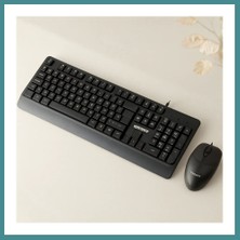 Bezos USB Kablolu Q Klavye & 1200 Dpı Mouse Seti Mac