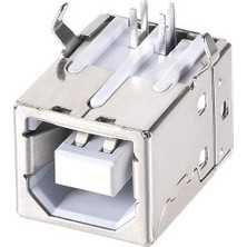 Devremarkt USB Type B Dişi Soket USB 2.0 4 Pin Lehimlenebilir Elektronik Cihaz USB Port Adaptör Konnektör