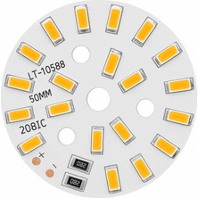 Devremarkt 5730 5V 10W 48MM Sarı LED Modül Alüminyum Pcb 20 LED Lamba Aydınlatma Işık