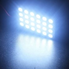 Devremarkt 24 Ledli 5050 Smd Board Beyaz Araba Araç Dolap Bagaj Içi Tavan Lambası Mini Aydınlatma Paneli Gece Lambası Mobil Aydınlatma Basamak Torpido