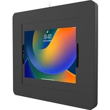Tablet, Kilitleme iPad Duvar Montajı - iPad Pro 12.9 Inç, Surface Pro 3,4,5,6,7,8, x Için Tuş Kilidi ve Iç Kablo Yönlendirmesi ile Cta Hırsızlığa Karşı Büyük Kilitleme Muhafazası - Siyah