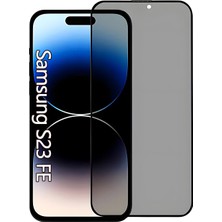 HONTINGA Samsung Galaxy S23 Fe Uyumlu Hayalet Ekran Koruyucu 9h Yüksek Netlik Seramik Kırılmaz Tam Kaplayan Gizlilik Ekran