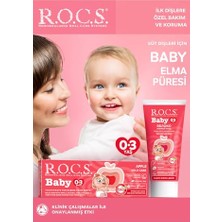 Bebek Diş Macunu, Elma Püresi Aromalı, 0-3 Ay