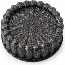 Mini Alüminyum Döküm Kek Kalıbı Seti 2 Adet Çap 11 cm Dayanıklı ve Yapışmaz Tasarım (Tart)