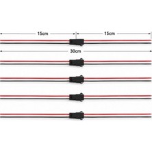 Devremarkt 5 Çift 3 Pin Jst Sm 15CM Kablo Çifti 3 Pin Erkek Dişi Bağlantı Soketi LED Konnektör Kablo Şerid LED Rgb WS2812B WS2811 WS2812 SK6812