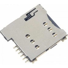 Devremarkt Micro Sim Kart Soket Micro 6 Pin Smt Push-Push Bas Çıkar Yaylı Sim Kart Yuvası Gsm Gps Iot Akıllı Saat Apple iPhone Cep Telefonu Navigasyon