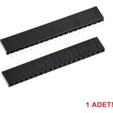 Devremarkt 20 Pin Tek Sıra Dişi Header 180 Derece 1X20 Pin 2.54MM Soket Konnektör Breadboard Pcb Devre Bağlantı Parçası