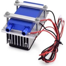 Devremarkt 144W Termo Elektrik Çift Peltierli Su Soğutucu Sistem 120W Soğutma Gücü Mini Klima Buzdolabı Buzluk Akvaryum Bilgisayar Overclock Araba Cooler