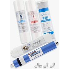 Mil Su Açık Kasa Su Arıtma Cihazı 5'li Filtresi Standart Membran Set