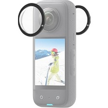 Kapak, INSTA360 X3 Için Çift Lens Koruyucuları Pc Koruyucu Yapışkan Lens Koruyucu Insta 360 X3 Panoramik Lens Aksesuarları