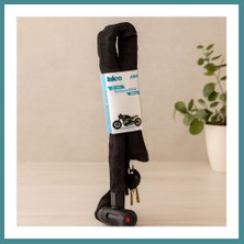 Bezos 150 cm Zincirli Anahtarlı Motor & Bisiklet Kilidi (Bez Kılıflı) Mac
