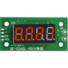 Devremarkt 4 Bit Sayıcı Modül 0.36" QF-C04SL 9999 4 Hane 0.36 Inch Kırmızı 7 Segment Yukarı Aşağı Counter Dijital Gösterge Ekran Sayaç