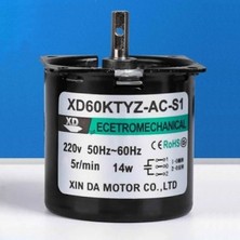 Devremarkt 60KTYZ 5rpm Ac Motor Kuluçka Viyol Çevirme 220V Metal Dişli Barbekü Reklam Panosu Sosis Gril Tavuk Barbekü Isıtıcı Vitrin Sergi Pano Çevirici