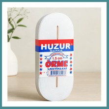 Bezos Paça Lastik Yassı 1.5 cm Beyaz - 10 M Mac