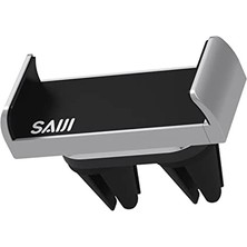 Saiji T2 Araç Içi Telefon Tutucu, Havalandırma Klipsli, 360° Dönebilen, Universal Uyumlu
