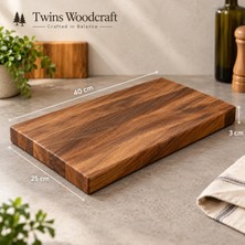 Twins Wood Craft Ceviz Ağacı Edge Grain Kesme Tahtası